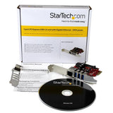3-Port PCI Express USB 3.0 Card + Gigabit Ethernet