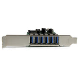 7-Port PCIe USB 3.0 Expansion Card - High-Speed Data Transfer & Dual-Profile Design