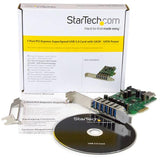 7-Port PCIe USB 3.0 Expansion Card - High-Speed Data Transfer & Dual-Profile Design