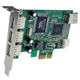 4 Port PCI Express Low Profile USB Card - High Speed USB 2.0 Expansion for Compact PCs