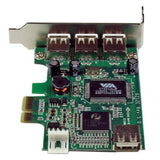 4 Port PCI Express Low Profile USB Card - High Speed USB 2.0 Expansion for Compact PCs