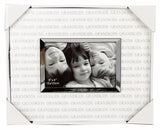 Shadow Words White Silver Photo frame - Grandkids