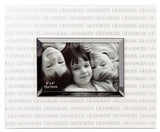 Shadow Words White Silver Photo frame - Grandkids