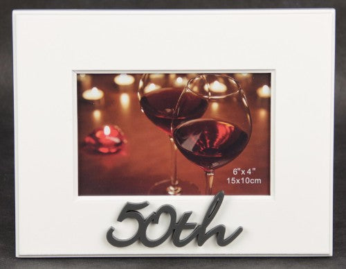 4x6 Photo Frame With Words - 50th
