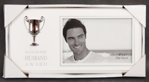 Photo Frame With Silver Trophy - Husband