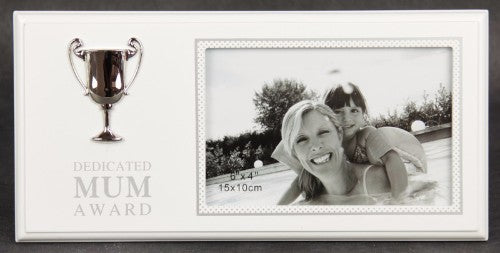 Photo Frame With Silver Trophy - Mum