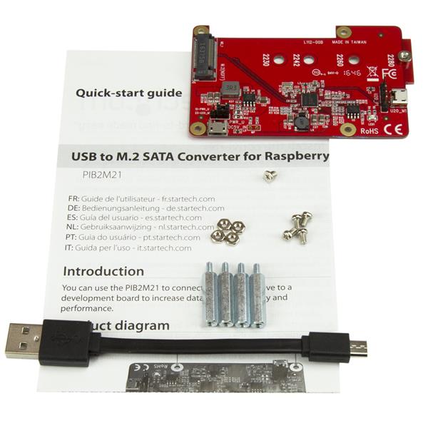 USB to M.2 SATA Converter for Raspberry Pi and Development Boards