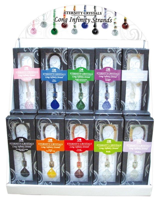 Eternity Crystals - Long Infinity Gemstone Strands (Box of 20)