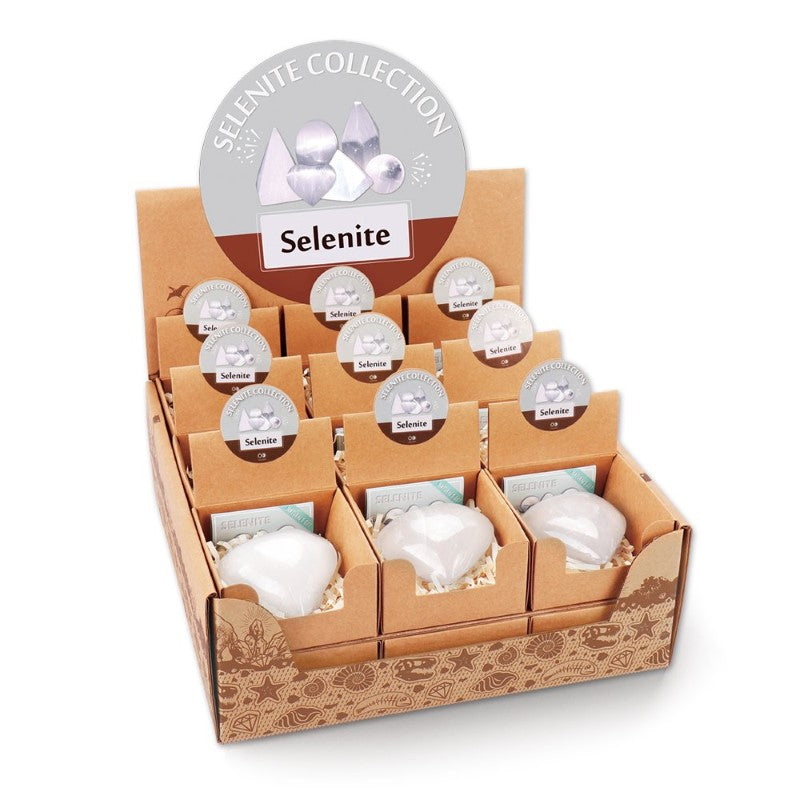 Crystals - Selenite Heart (Box of 18)