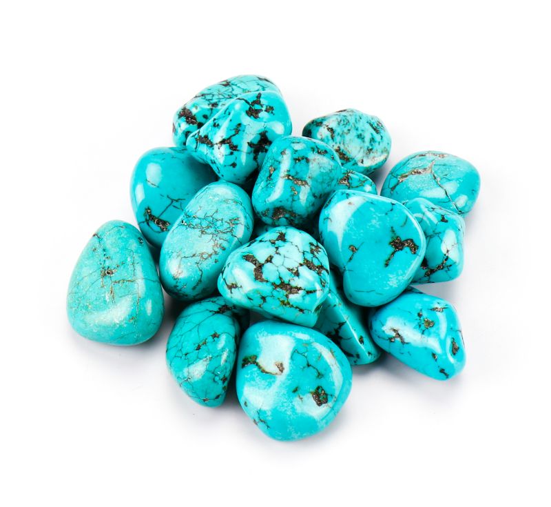 Tumbled stone - Green Turquenite (0.5Kg Box)
