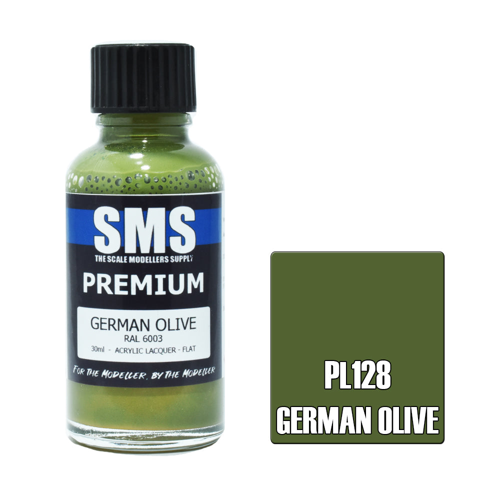 AIR BRUSH PAINT 30ML PREMIUM GERMAN OLIVE  ACRYLIC LACQUER SCALE