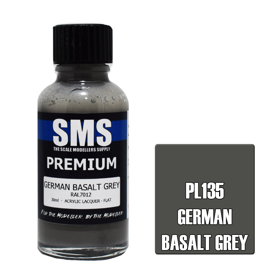 AIR BRUSH PAINT 30ML PREMIUM GERMAN BASALT GREY  ACRYLIC LACQUER SCALE
