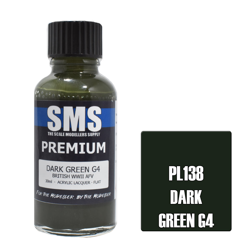 AIR BRUSH PAINT 30ML PREMIUM DARK GREEN G4 ACRYLIC LACQUER SCALE