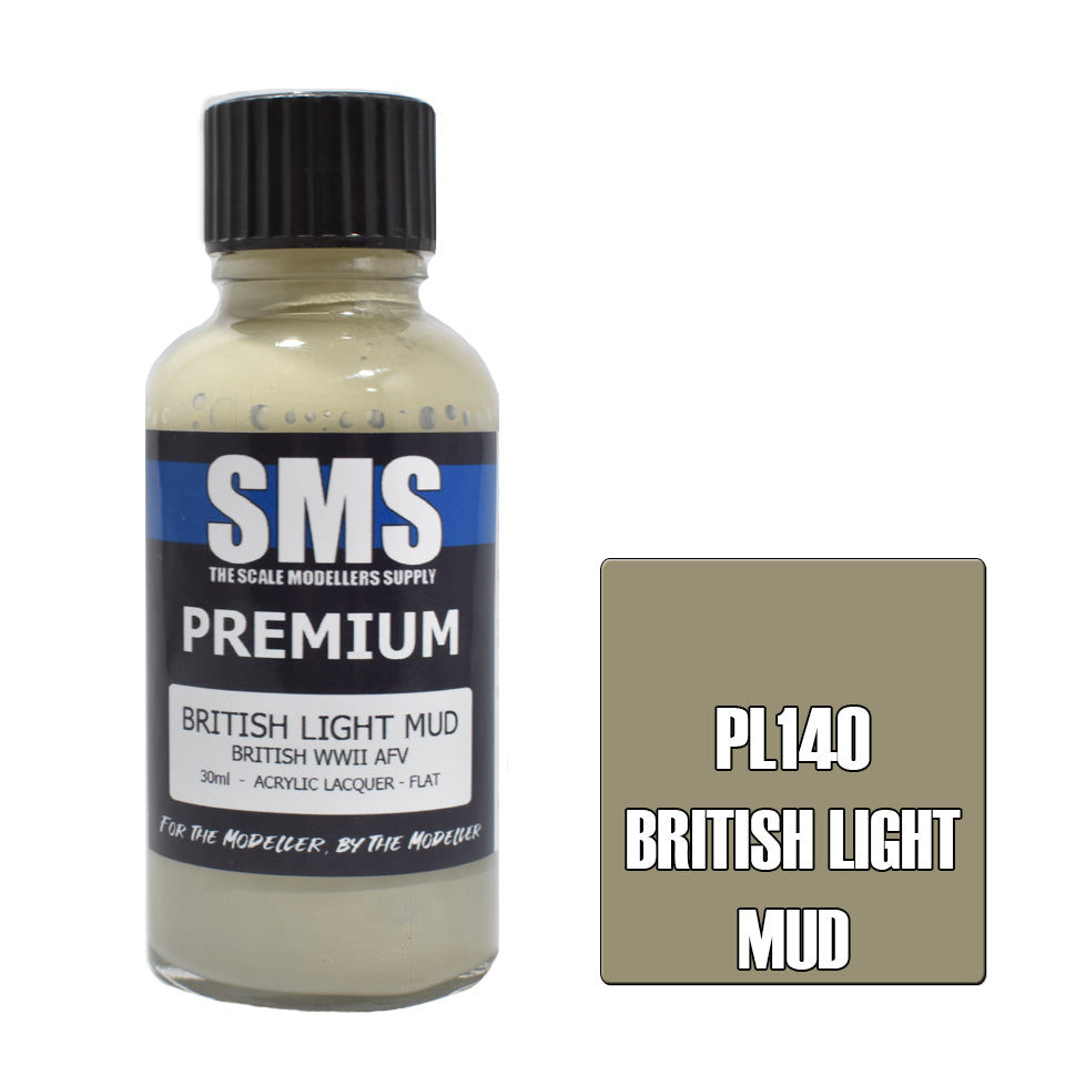AIR BRUSH PAINT 30ML PREMIUM BRITISH LIGHT MUD  ACRYLIC LACQUER SCALE