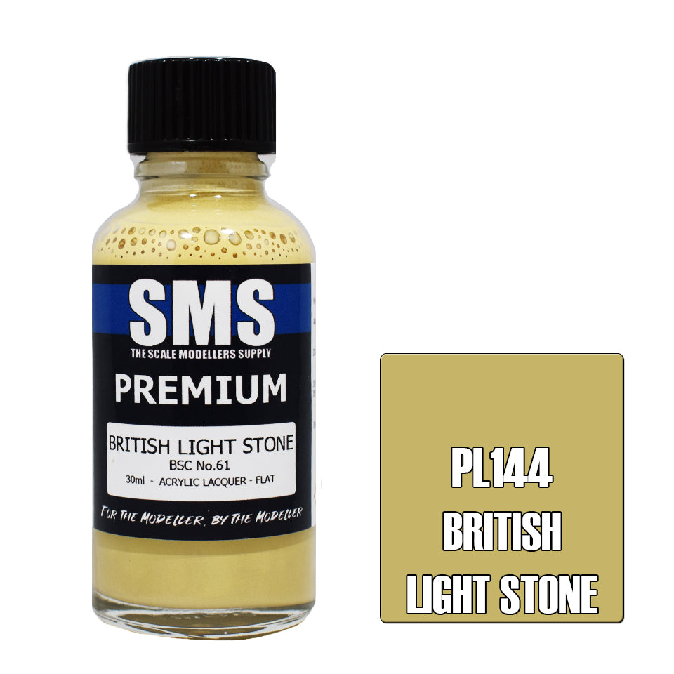 AIR BRUSH PAINT 30ML PREMIUM BRITISH LIGHT STONE  ACRYLIC LACQUER SCALE