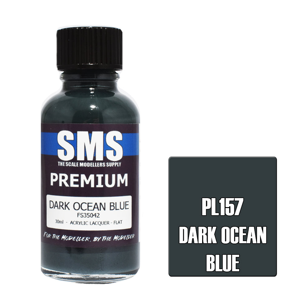 AIR BRUSH PAINT 30ML PREMIUM DARK OCEAN BLUE ACRYLIC LACQUER SCALE