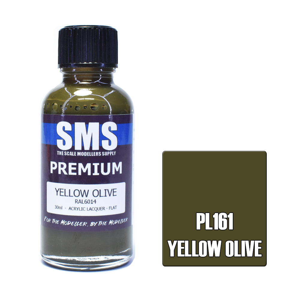 AIR BRUSH PAINT 30ML PREMIUM YELLOW OLIVE  ACRYLIC LACQUER SCALE