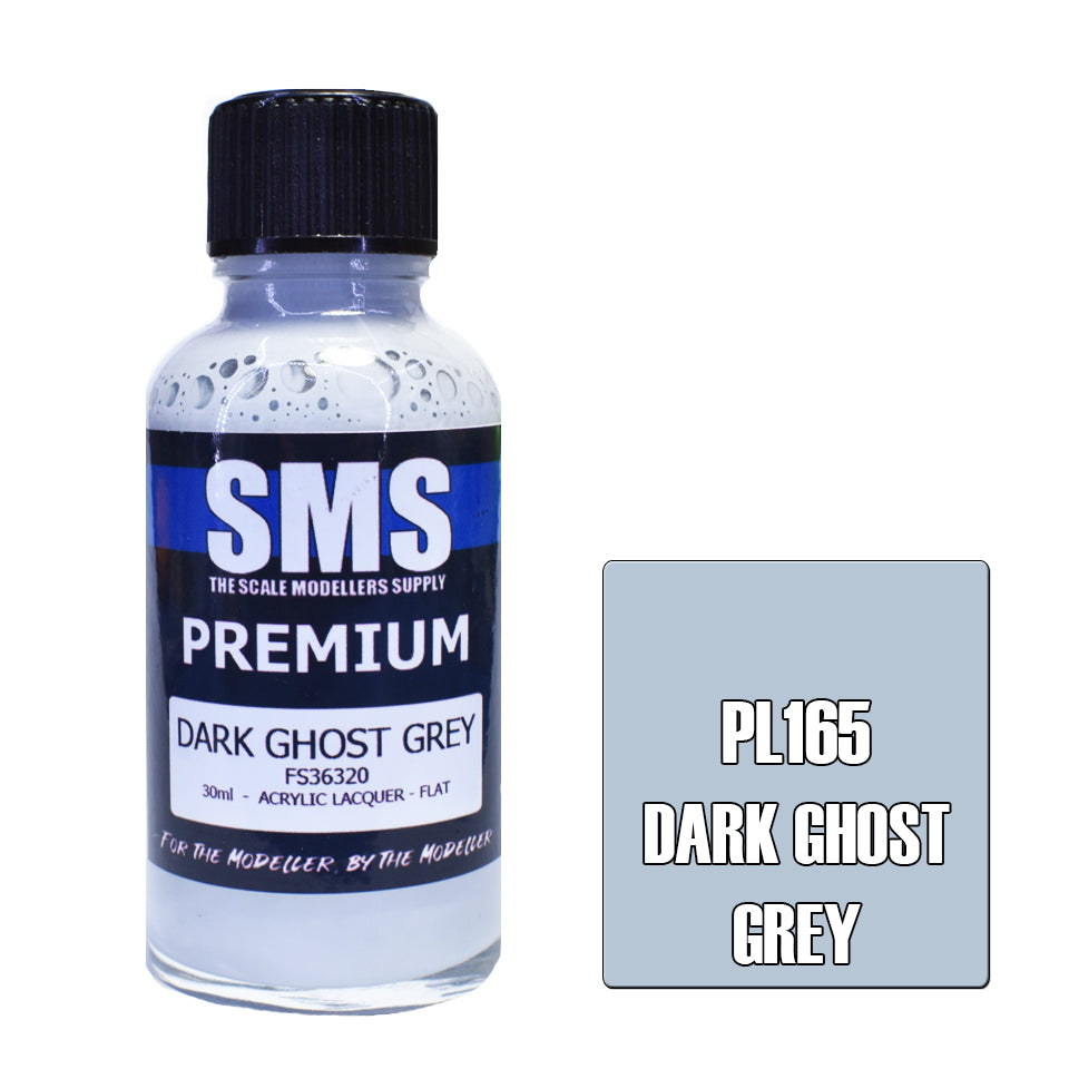 AIR BRUSH PAINT 30ML PREMIUM DARK GHOST GREY ACRYLIC LACQUER SCALE