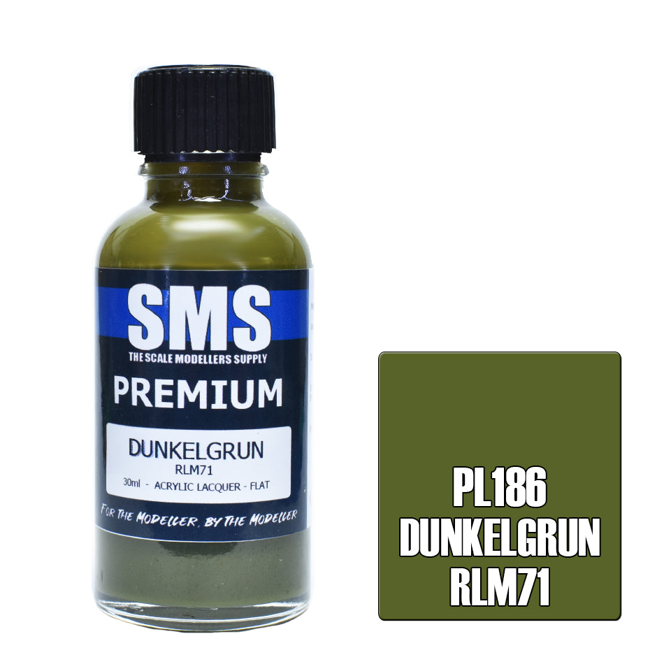 AIR BRUSH PAINT 30ML PREMIUM DUNKELGRUN RLM71  ACRYLIC LACQUER SCALE