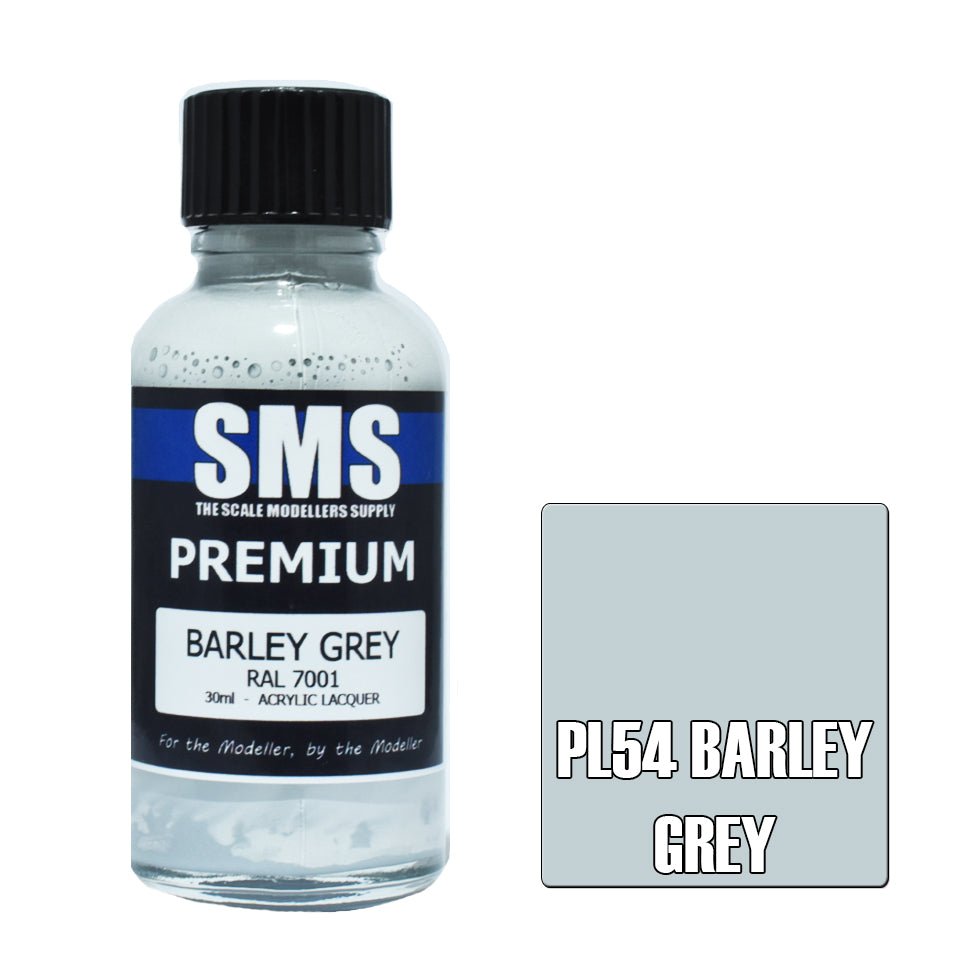 AIR BRUSH PAINT 30ML PREMIUM BARLEY GREY  ACRYLIC LACQUER SCALE MODELLERS SUPPLY