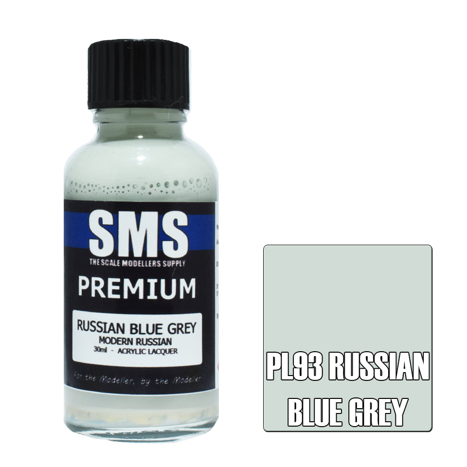 AIR BRUSH PAINT 30ML PREMIUM RUSSIAN BLUE GREY  ACRYLIC LACQUER SCALE