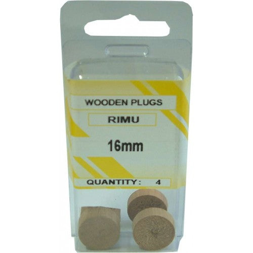 Wooden Plug Buttons Rimu 13mm   6/Pack