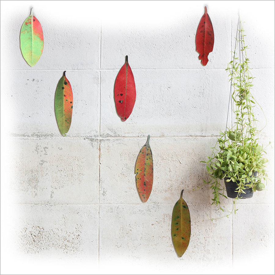 Printed ACM Pohutukawa Leaves Set - Wall Art