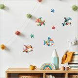 Wall Art - Pop Out Patchwork Sharks