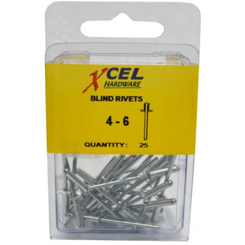 DIY Rivets Aluminium 73 As 4- 6 (25)