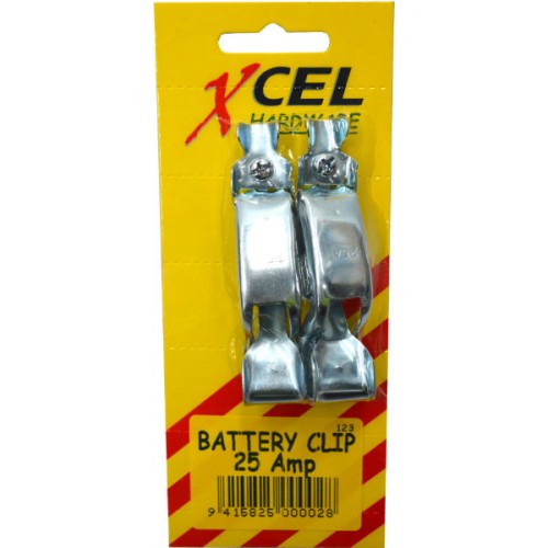 Efficient 25 Amp battery clips for secure connections; ideal for automotive and DIY electronics in a convenient 2 pack.