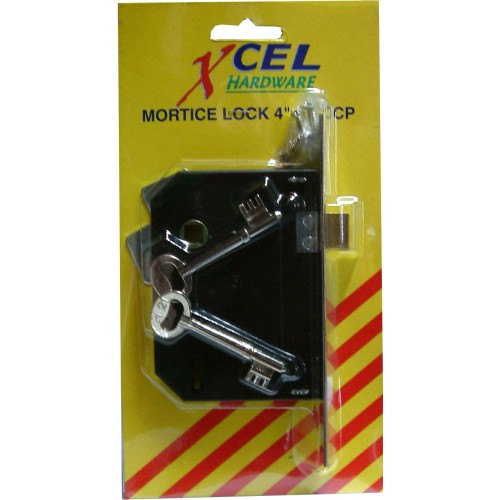 Premium 4x3 inch mortice lock for enhanced door security, featuring a reversible latch and classic design.