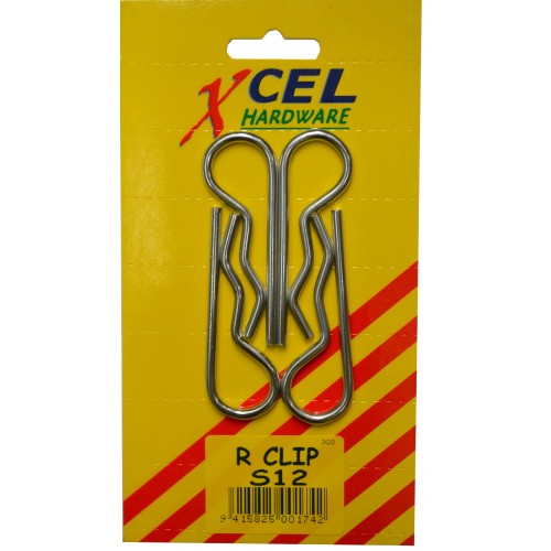 R. Clips 'Goodline' 75 x 4mm S-12 pack of 4, durable metal pins for reliable fastening and versatility in projects.