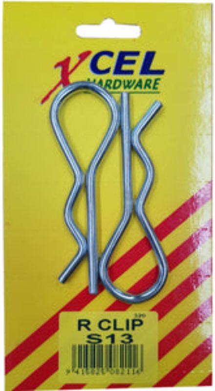 R-Clips #S13: 2 durable 105mm x 5mm metal retaining pins for reliable automotive and DIY fastening needs.