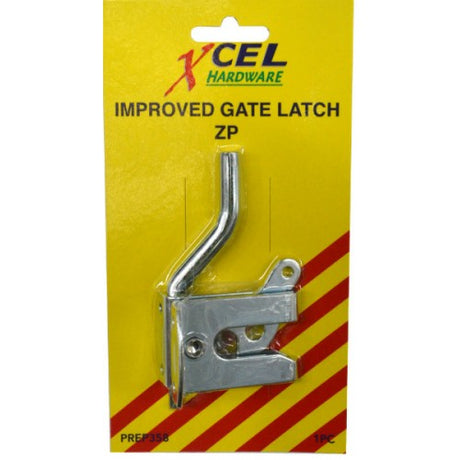 Durable Latch Gate Snap #130 with automatic locking, zinc-plated finish, ideal for metal or wooden gates.