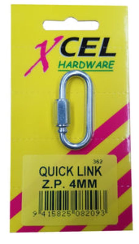 Quick Link ZP 4mm Carded Xcel