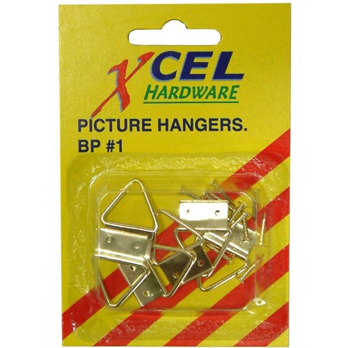 16mm Picture Hanging Tabs in a 6-pack, designed for easy mounting of pictures and artwork with robust triangular rings.