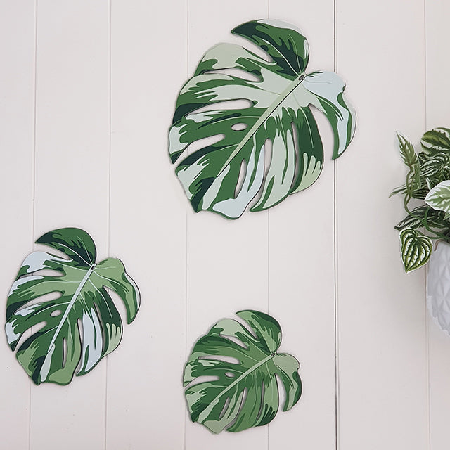 Wall Hanging - ACM Printed Monstera Set (Set of 3)