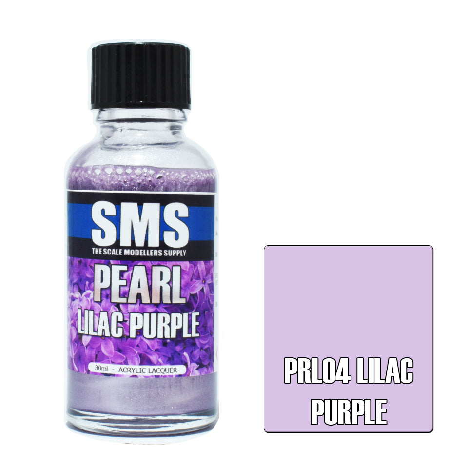 AIRBRUSH PAINT 30ML PEARL LILAC PURPLE ACRYLIC LACQUER SCALE MODELLERS SUPPLY
