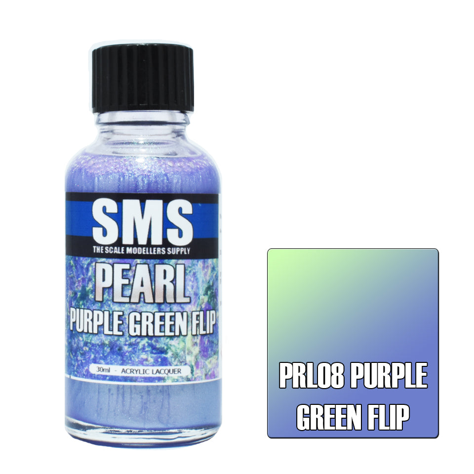 AIRBRUSH PAINT 30ML PEARL PURPLE GREEN FLIP ACRYLIC LACQUER SCALE