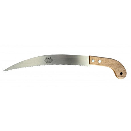 Truper STP-14 Pruning Saw with 355mm high carbon steel blade and ergonomic handle for efficient tree and shrub pruning.