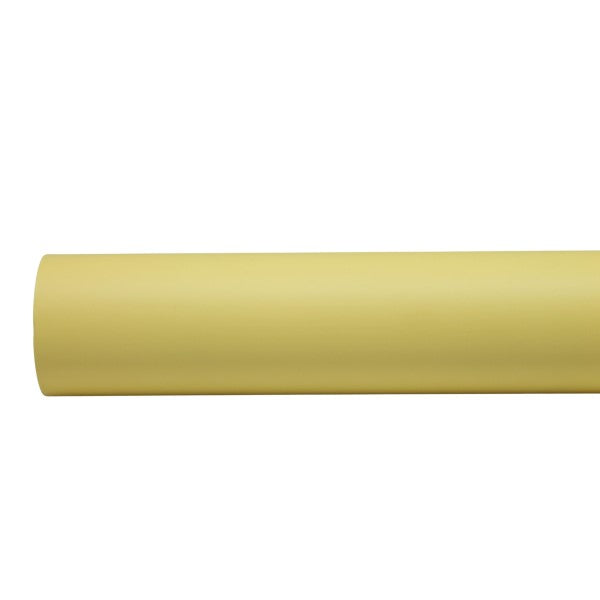 Euro Wrap buttercream yellow roll, 65mic thickness, 50m length, 60cm width for versatile packaging needs.