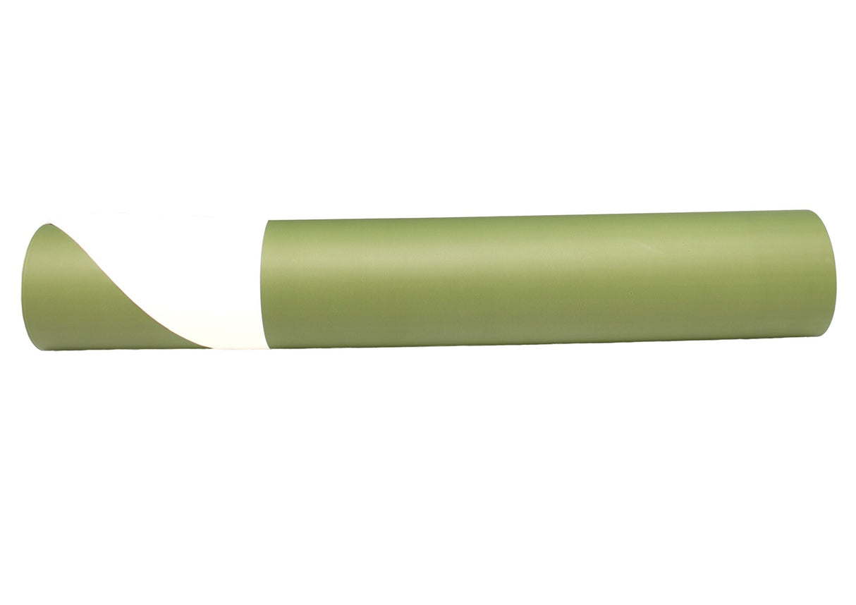 Elegant olive and cream Pearl Wrap Sheets, 50cm x 60cm, 50 pack, 60-micron thick, perfect for gift wrapping and crafts.