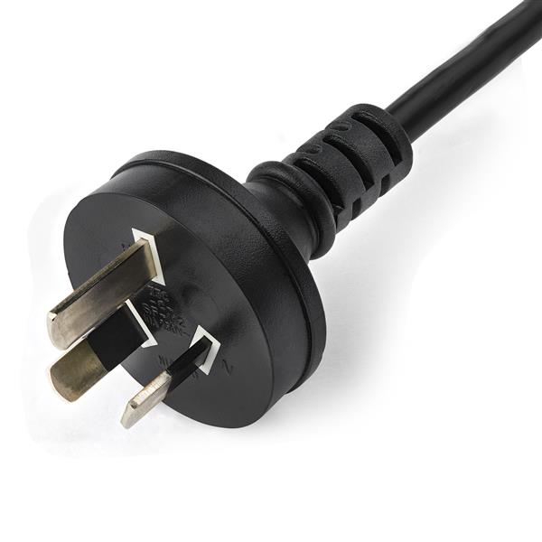 AS/NZS 3112 to C13 Power Supply Cord - 2m (6 ft) - Durable Connector for Computers & Printers