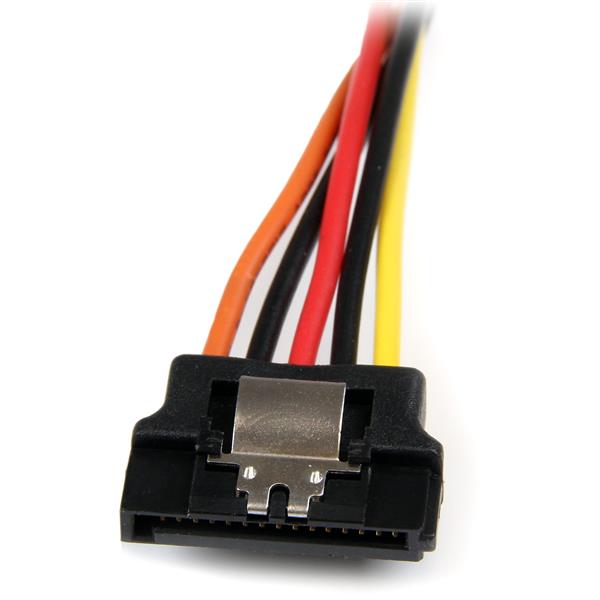 15cm (6in) Latching SATA Power Y Splitter Cable Adapter - M/F