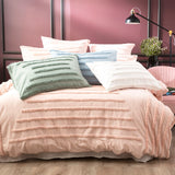 Classic Cotton Vintage washed Tufted Quilt / Duvet Cover set King Blue