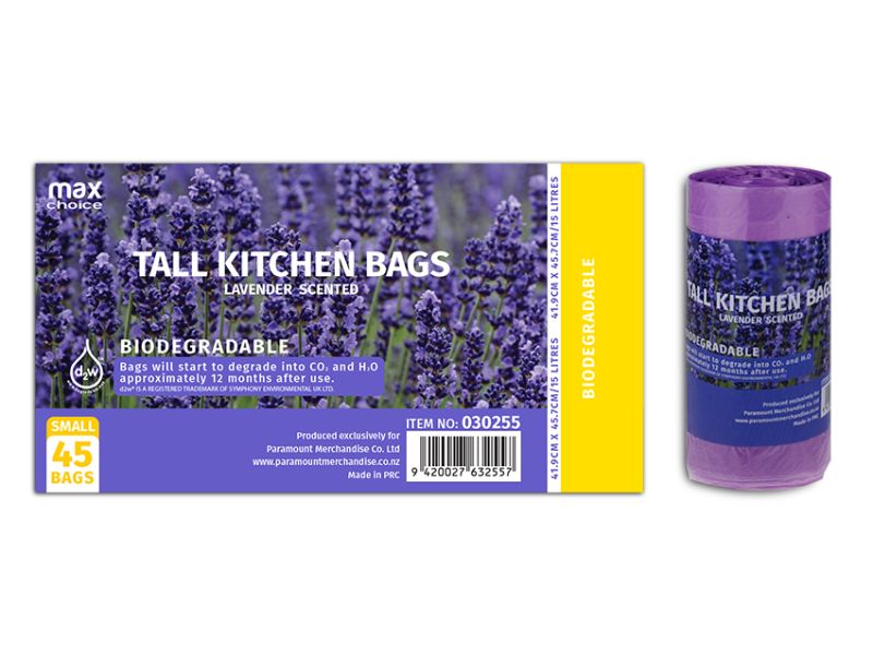 Kitchen Tidy Bag - MC  Biodegradable 15L Scented (24 Packs)