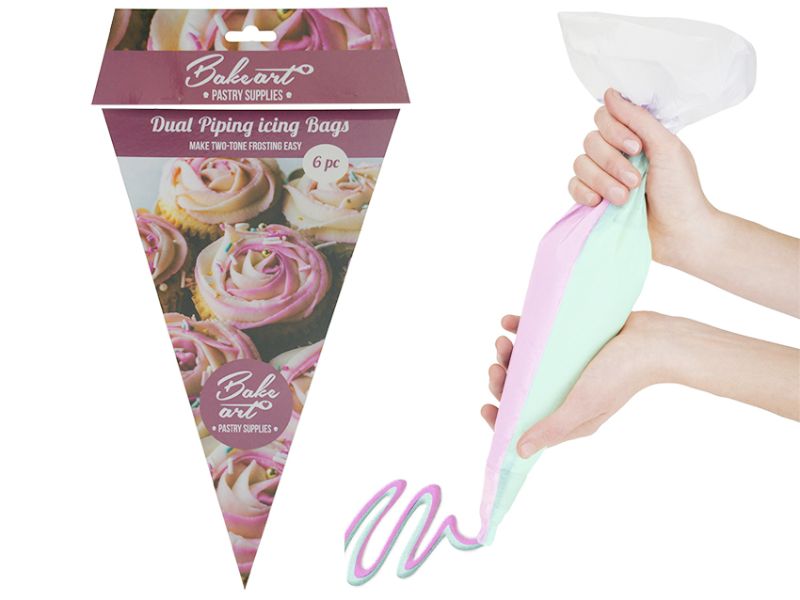 Disposable Icing Bags - Dual Piping (24 Packs)