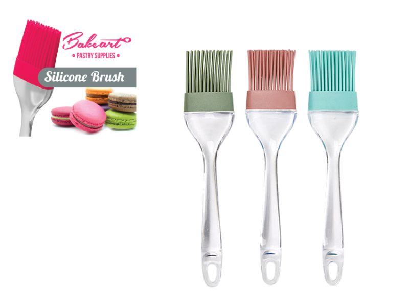 Silicone Brush - Transparent Handle  20.6cm (24 Units)