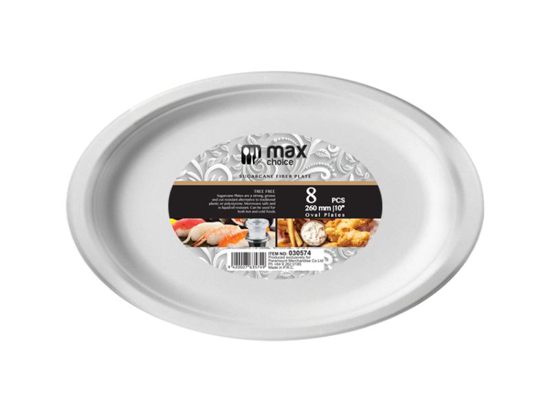 Eco Oval Plates - MC 26cm (384pcs)