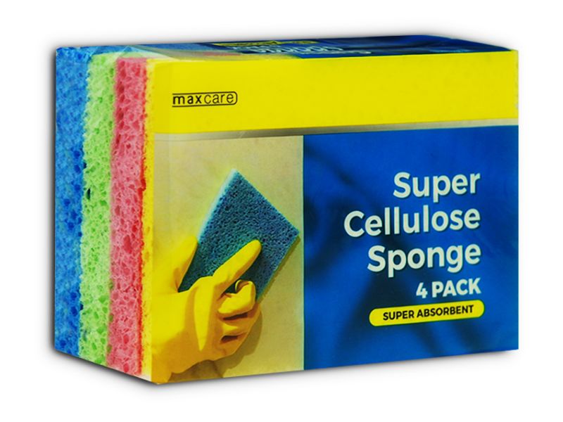 Thick Cellulose Sponges - Maxcare 15cm (96pcs)